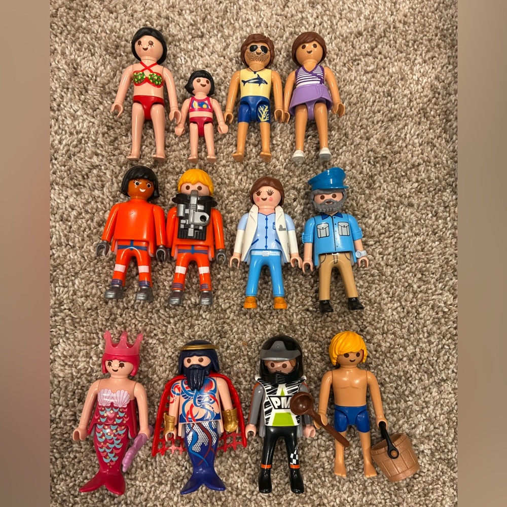 12 Piece Playmobil Adventure Figures Set